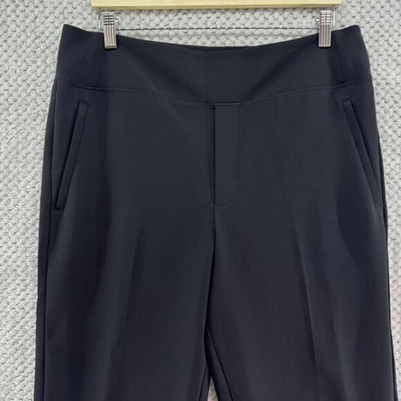 Athleta Pants Women 14 Black Endless High Rise Tapper City Activewear Zip Pocket - Picture 3 of 15
